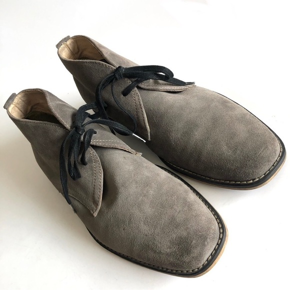 Stacy Adams Tamarack Gray Suede Chukka Boots